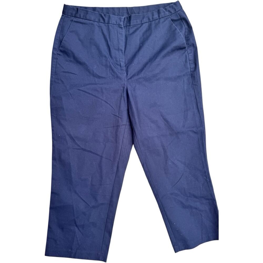 Lands' End  Navy  Dress Chino Style Pants Sz 10P